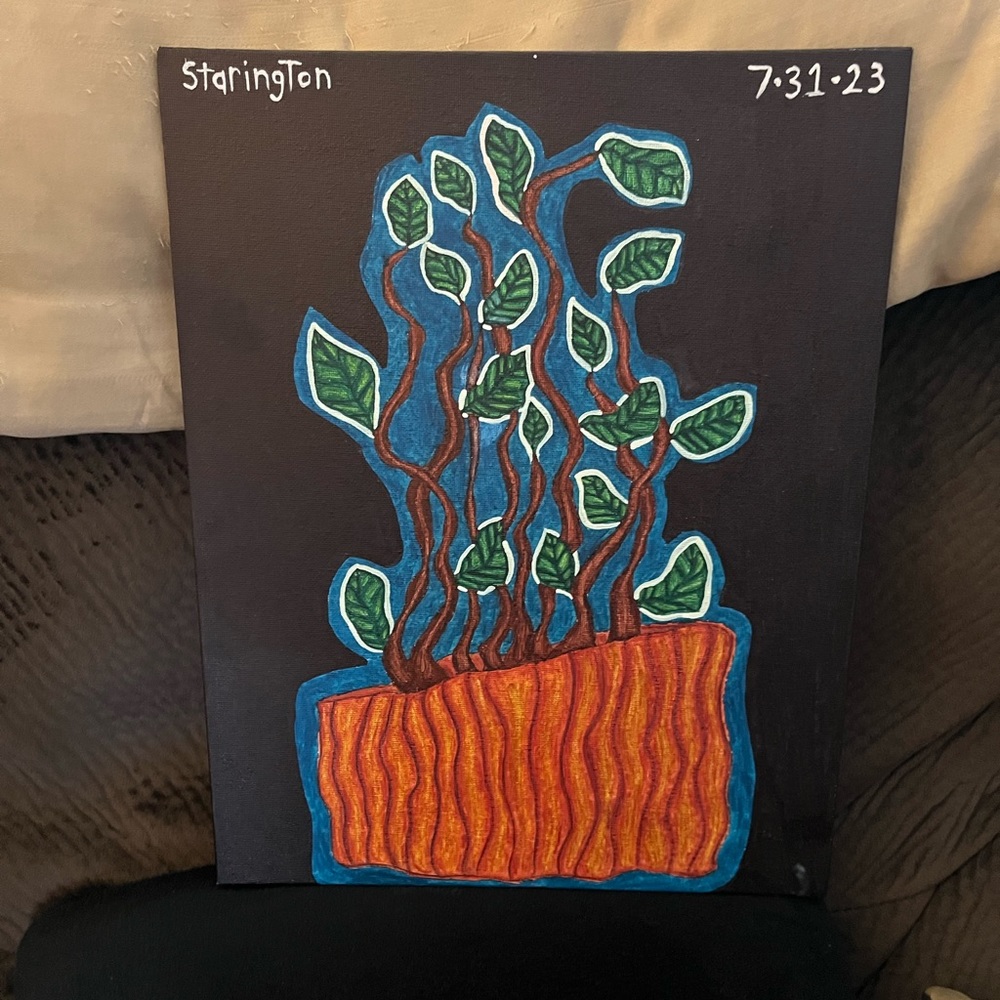 PRETTY ‘LIL PLANT BY STARINGTON. Hand drawn.